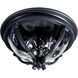 Camden VX 3 Light 16 inch Black Outdoor Flush Mount
