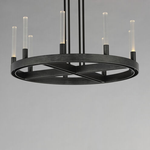 Ovation LED 24 inch Black Single-Tier Chandelier Ceiling Light