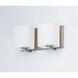 Wrap 2 Light 12.5 inch Satin Nickel Bath Vanity Wall Light