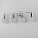Hargreaves 4 Light 33.25 inch Polished Chrome Bath Vanity Wall Light