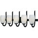Taylor 5 Light 31.5 inch Textured Black Bath Vanity Wall Light