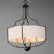 Savant 4 Light 20.25 inch Bronze and Antique Brass Chandelier Ceiling Light