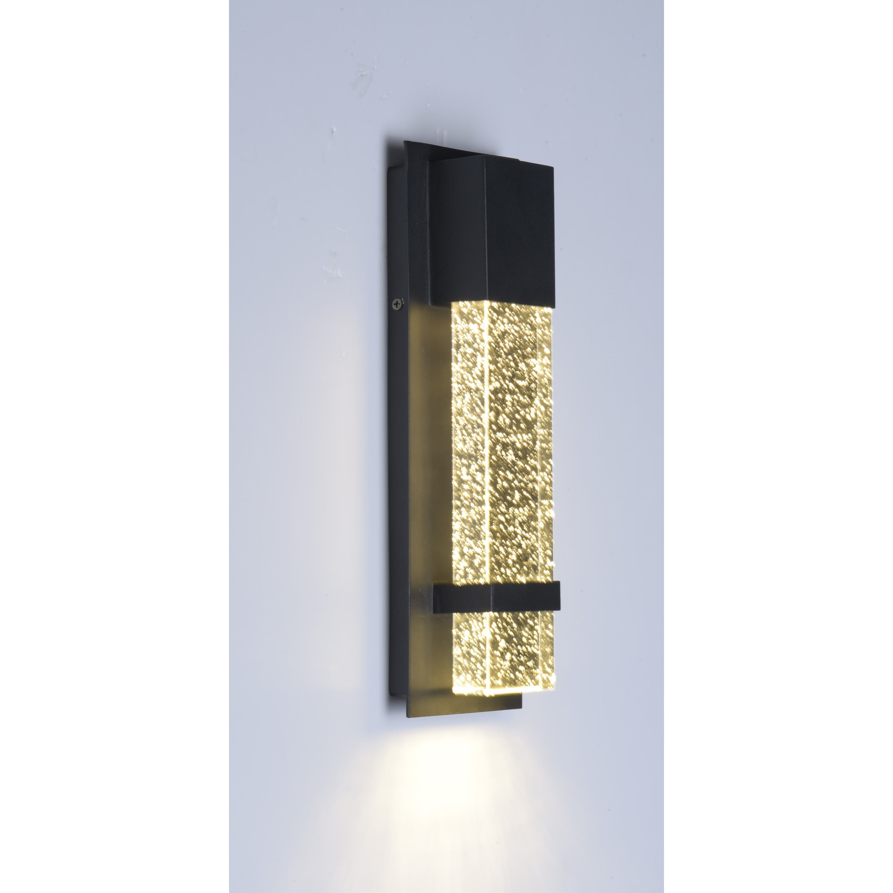 Cascade LED 14 inch Black Outdoor Wall Sconce