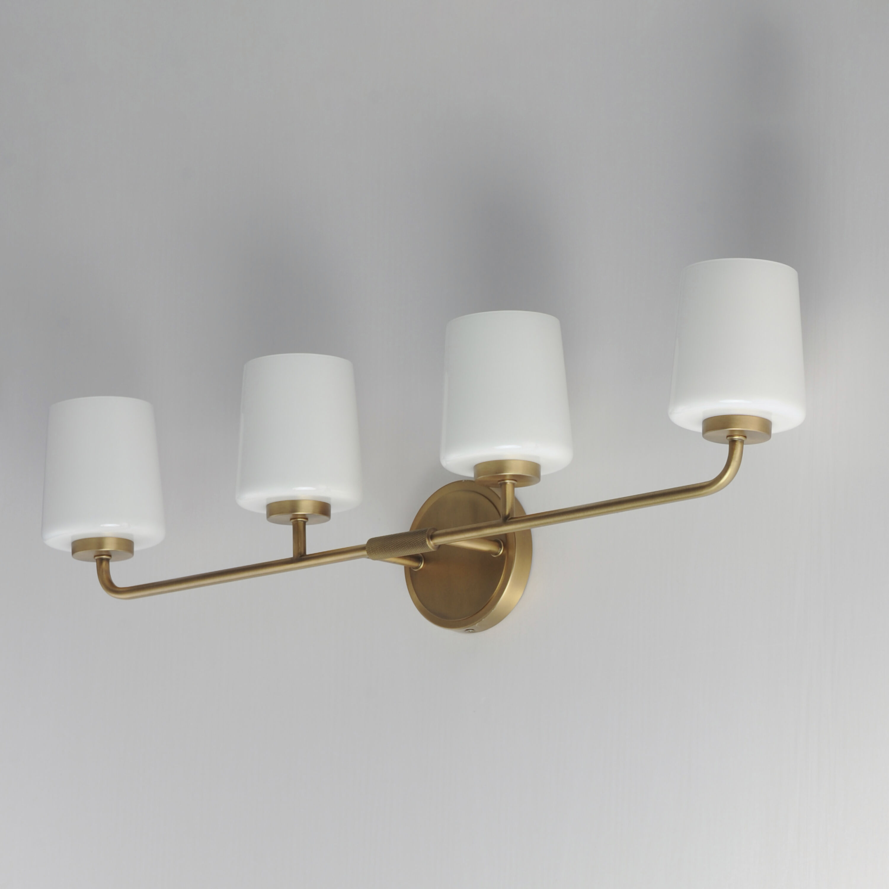 Durham 4 Light 32.5 inch Natural Aged Brass Bath Vanity Wall Light