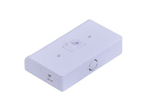 CounterMax MX-LD-AC 4 inch White Under Cabinet Junction Box