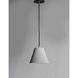 Woven 1 Light 9 inch Gray/Black Single Pendant Ceiling Light in Gray and Black, Cement