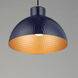 Rockport 1 Light 12 inch Green and Natural Aged Brass Single Pendant Ceiling Light