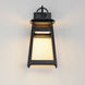 Pagoda LED 15.5 inch Black Outdoor Wall Mount