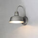 Pier M 1 Light 10.75 inch Weathered Zinc Outdoor Wall Mount