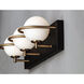 Revolve LED 20.25 inch Black and Gold Bath Vanity Wall Light