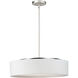 Prime LED 20 inch Oil Rubbed Bronze Single Pendant Ceiling Light in Oatmeal Linen