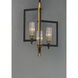Flambeau 3 Light 12.75 inch Black/Antique Brass Single Pendant Ceiling Light