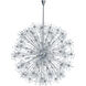 Starfire 40 Light 44 inch Polished Chrome Single-Tier Chandelier Ceiling Light