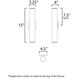 Caldera LED 15 inch White Outdoor Wall Mount