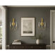 Paloma 2 Light 10.25 inch Gold Leaf Wall Sconce Wall Light