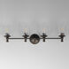 Swirl 4 Light 32.5 inch Antique Bronze Bath Vanity Wall Light