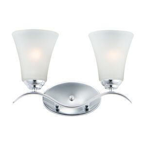 Vital 2 Light 15 inch Polished Chrome Bath Vanity Wall Light