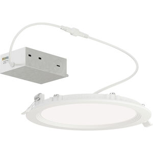 Slim Baffle LED 6.75 inch White Flush Mount Ceiling Light