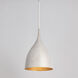 Fleur 1 Light 12.5 inch White and Gold Single Pendant Ceiling Light