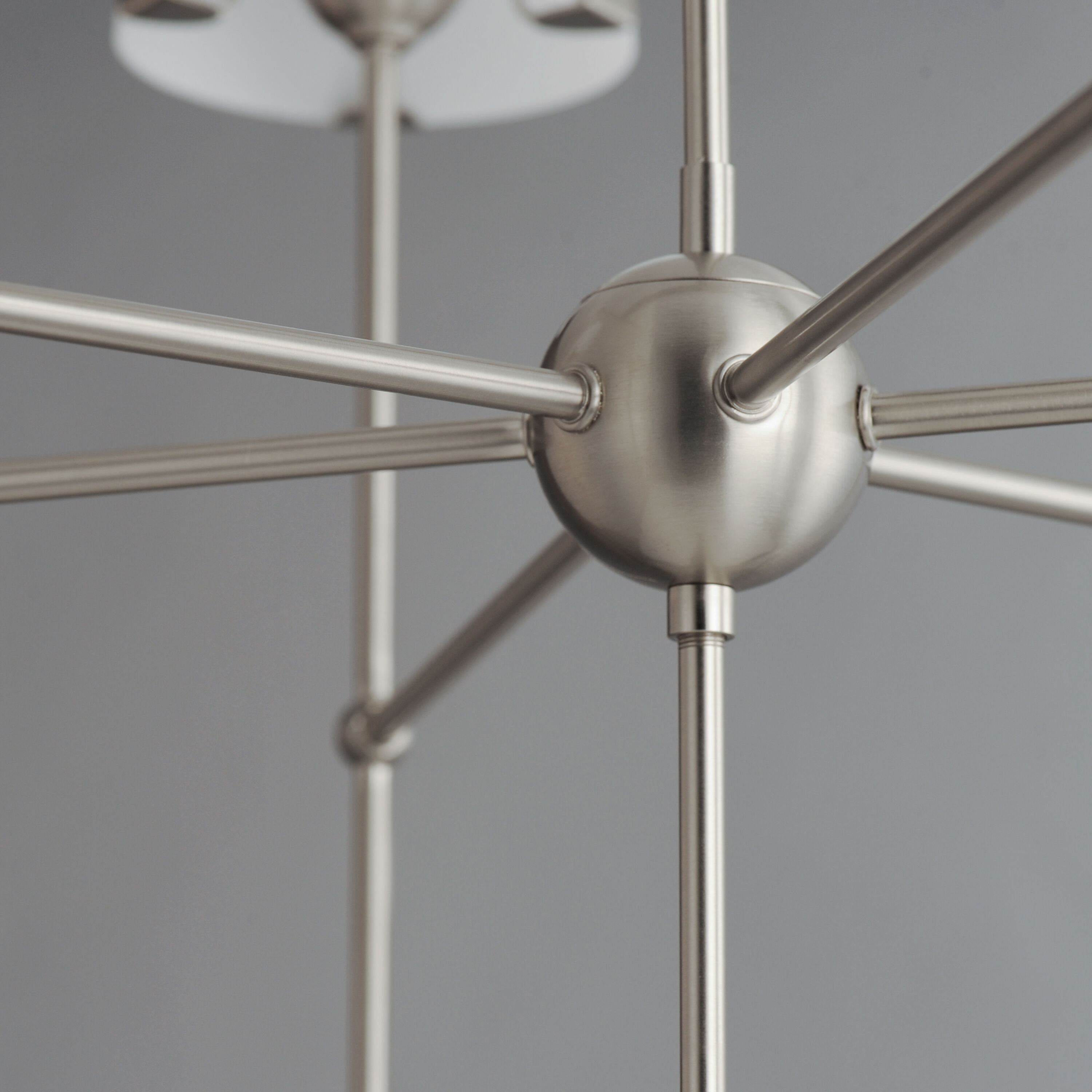 Huntington 6 Light 34 inch Satin Nickel Chandelier Ceiling Light