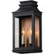 Savannah VX 2 Light 15.25 inch Antique Copper and Black Oxide Outdoor Wall Mount in Antique Copper/Black