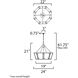 Montauk 4 Light 24 inch Black Chandelier Ceiling Light
