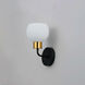 Coraline 1 Light 6 inch Bronze and Satin Brass Wall Sconce Wall Light in Bronze/Satin Brass