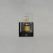 Sleek 1 Light 4.75 inch Antique Brass and Black Bath Vanity Wall Light