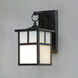 Coldwater 1 Light 12 inch Black Outdoor Wall Mount in White