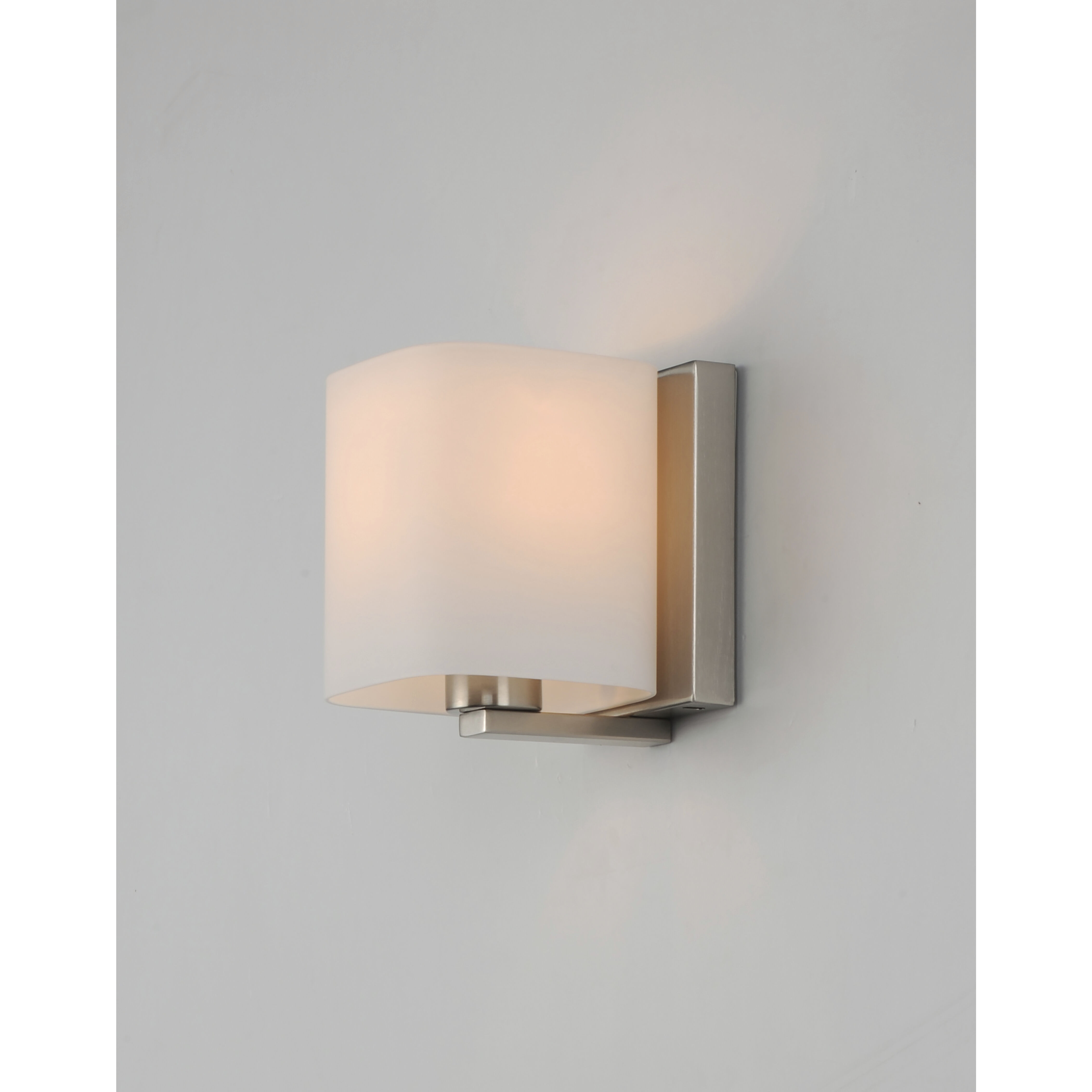 Wrap 1 Light 5.5 inch Satin Nickel Bath Vanity Wall Light