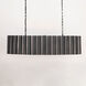 Allegra 5 Light 48.75 inch Gunmetal and Gold Linear Pendant Ceiling Light