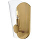 Armory 1 Light 5.75 inch Natural Aged Brass Wall Sconce Wall Light