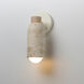 Pompeii 1 Light 5 inch Travertine and Oyster Wall Sconce Wall Light