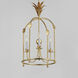 Paloma 3 Light 15 inch Gold Leaf Entry Foyer Pendant Ceiling Light