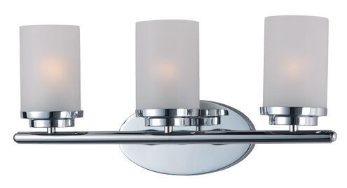 Corona 3 Light 19 inch Polished Chrome Bath Vanity Wall Light