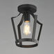 Arden 1 Light 9.5 inch Black Semi-Flush Mount Ceiling Light