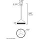 Icycle LED 12.5 inch Polished Chrome Mini Pendant Ceiling Light