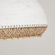 Tamba 1 Light 17.5 inch Ivory Single Pendant Ceiling Light