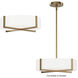 Dexter LED 13 inch Natural Aged Brass Single Pendant Ceiling Light