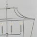 Clifton 6 Light 48 inch Satin Nickel Linear Pendant Ceiling Light