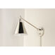 Library 1 Light 8 inch Polished Nickel Wall Sconce Wall Light