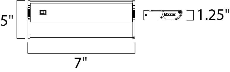 CounterMax MX-X12 120 Xenon 7 inch White Under Cabinet Kit