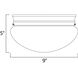 Essentials 588x 2 Light 9 inch Black Flush Mount Ceiling Light