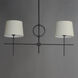 Paoli 2 Light 36 inch Charcoal Bronze Linear Pendant Ceiling Light