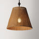Baja 1 Light 16 inch Dark Bronze Single Pendant Ceiling Light