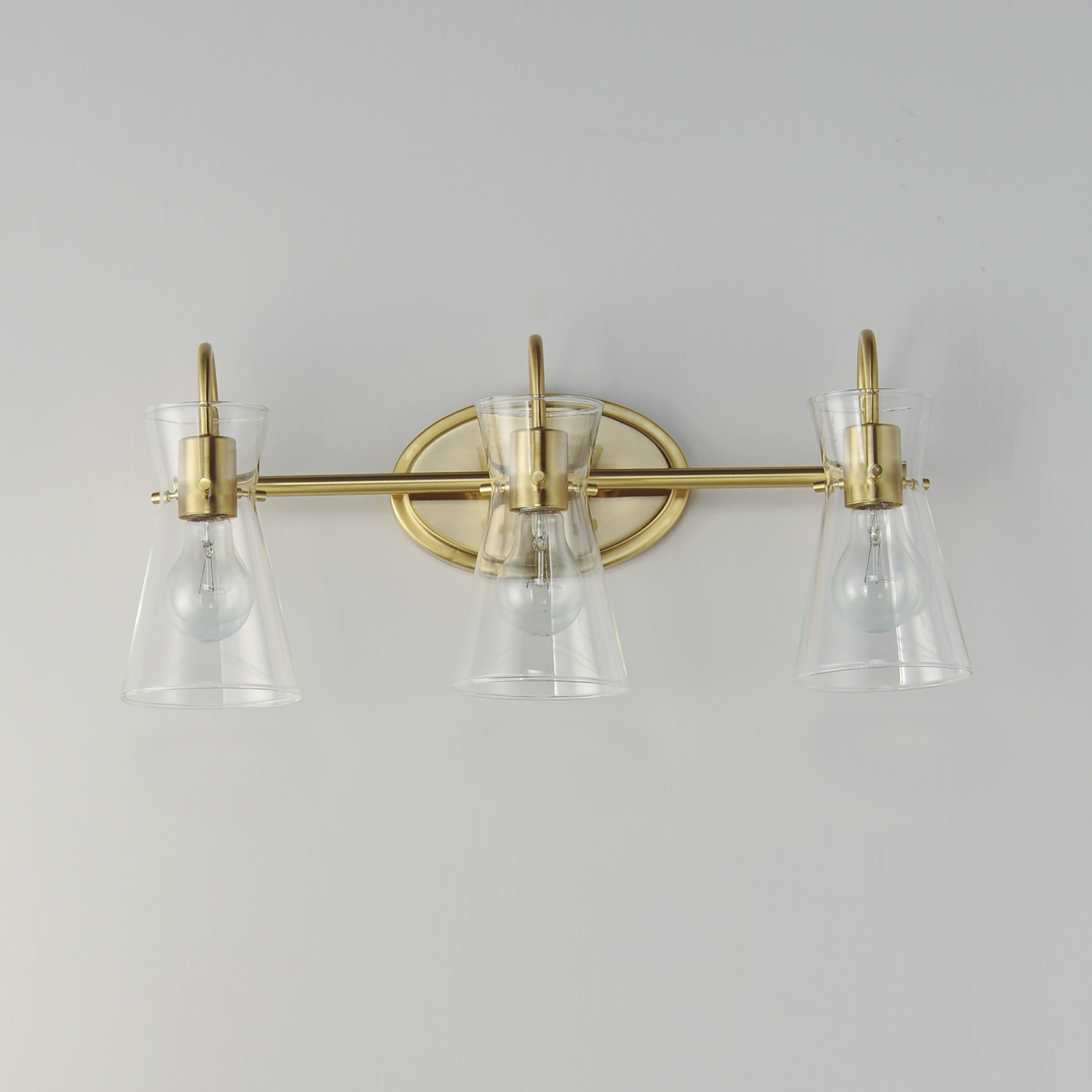 Ava 3 Light 22 inch Natural Aged Brass Bath Vanity Light Wall Light
