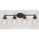 Seafarer 4 Light 33 inch Oil Rubbed Bronze Bath Vanity Wall Light in Without Bulb