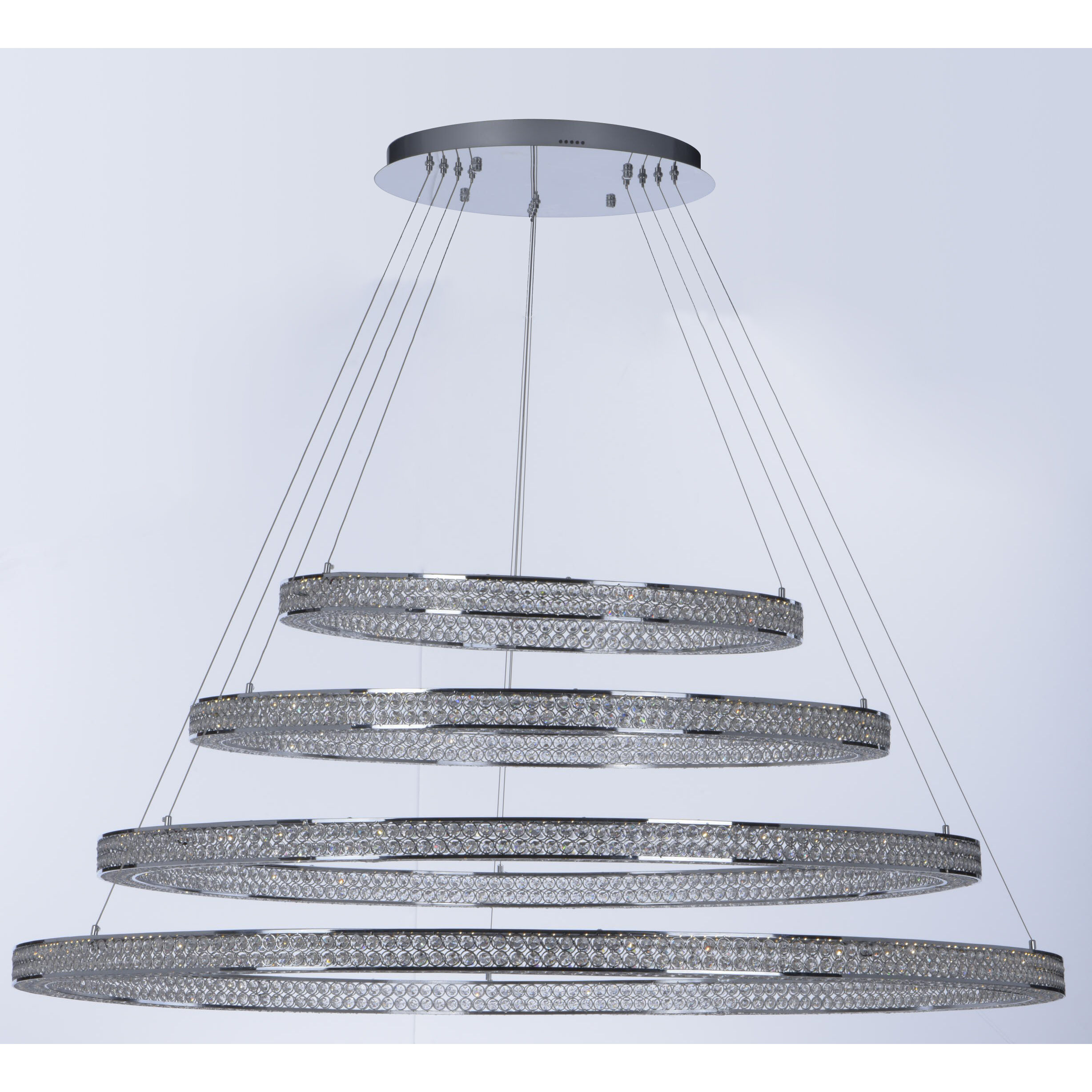 Eternity LED LED 60 inch Polished Chrome Foyer Pendant Ceiling Light