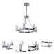 Sync LED 27.25 inch Polished Chrome Single-Tier Chandelier Ceiling Light