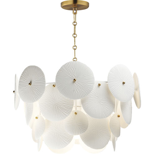 Isla 4 Light 20.5 inch Natural Aged Brass Mini Chandelier Ceiling Light